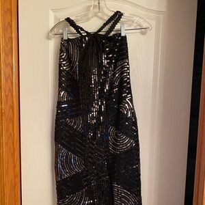 Short sequins dress
